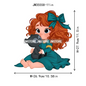 Love Cute Cartoon Little Baby Princess Girls Character Iron on DTF Transfers Washable Stickers Ready to Press for Clothes Bags