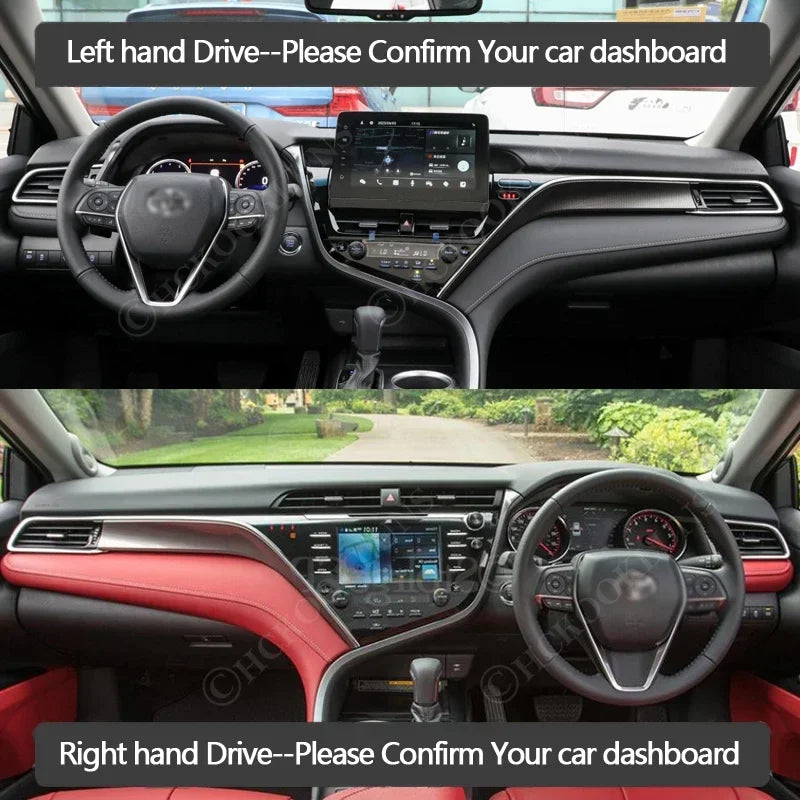 Anti-Slip Mat Sunshade Dashmat Protect Carpet 2022 Dashboard Dash Cover Pad for Toyota Camry XV70 70 2018 - 2023 Car Accessories