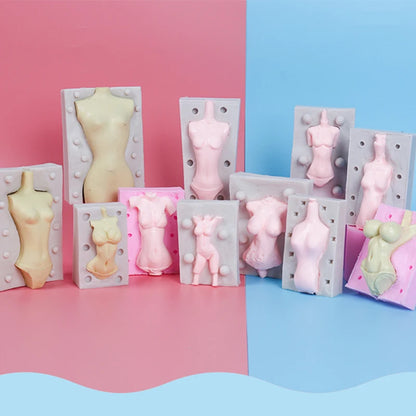3D Doll Body Silicone Mold Fondant Chocolate Cake Decorating Tool DIY Clay Soft Pottery Doll Human Body Hand and Feet Mold