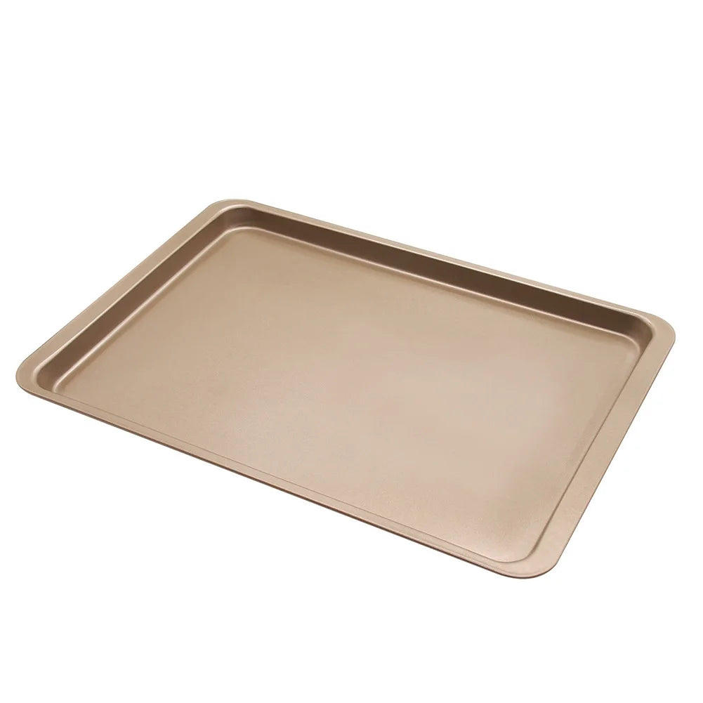 14‑Inch Black Carbon Steel Baking Tray – Bread, Cookies & Oven Use