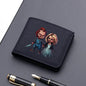 Child's Play Chucky Canvas Men Wallet Black/blue/gray Card Holder Male Money Bag bank Holder Short Purse Credit Card Case Bag