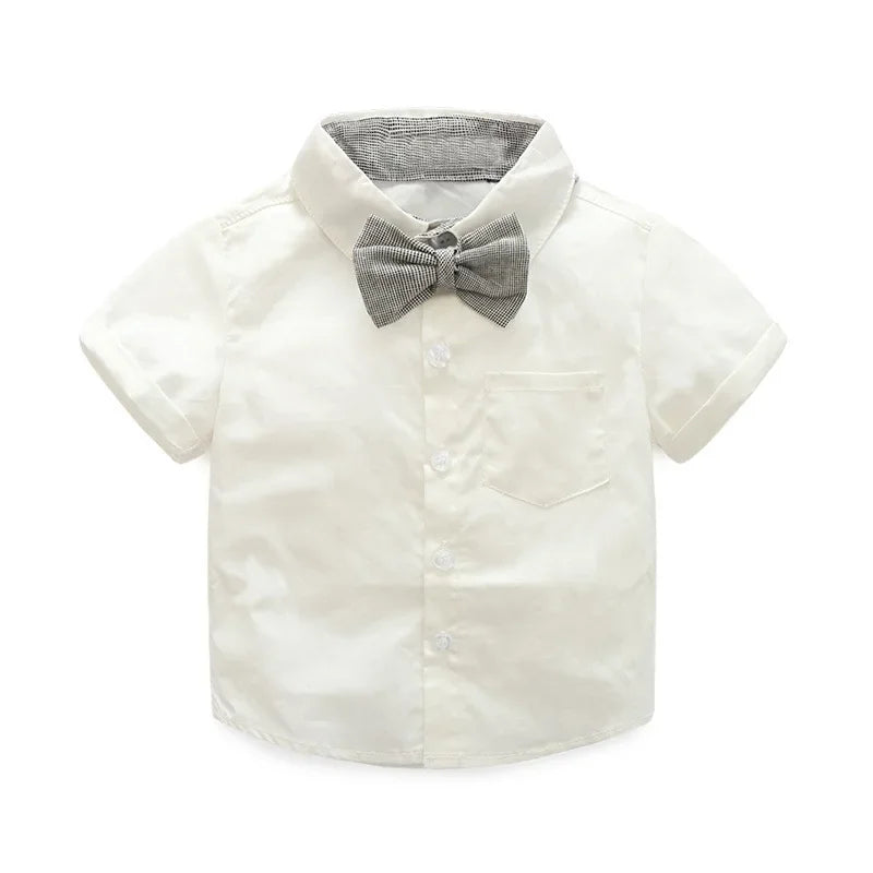 Kids Boys Formal Party Outfits Clothes Set Wedding Birthday Toddler Boy Gentleman Handsome Children Elegant Suit 1 2 3 4 5 Years