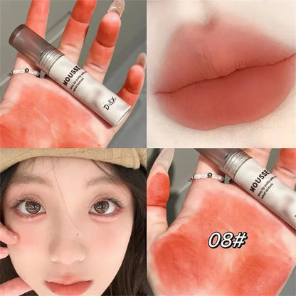 Matte Black Waterproof Lip Mud – Gothic Velvet Mousse Lipstick, Non‑Stick & Moisturizing