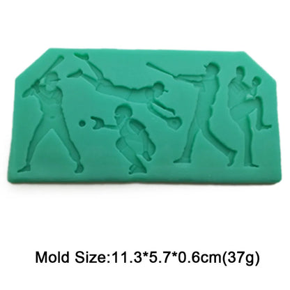 Sports Ball Silicone Mold – Baseball, Football & Basketball Cake Decorating Tool