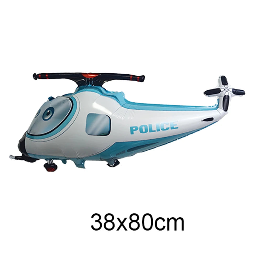 Fighter Balloon Boy Airplane Birthday Party Helicopter Plane Balloon Aircraft Balloon for Aviator Themed Birthday Party Decor