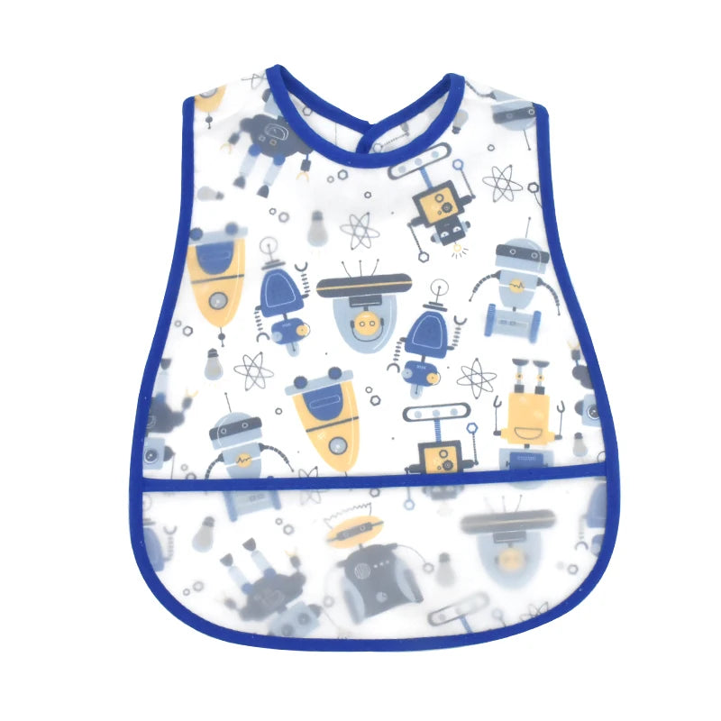 Adjustable Baby Bibs Waterproof Pocket Lunch Feeding Bibs