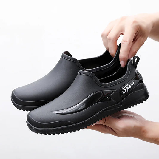 Men Non-slip Wear-resistant Low-top,Waterproof Water Shoes,Kitchen Chef Work Shoes Rain Boots,Labor Shoes,Kitchen Accessories