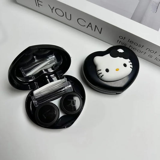 Hello Kitty Portable Contact Lens Case Cartoon Cute Kuromi Kawaii