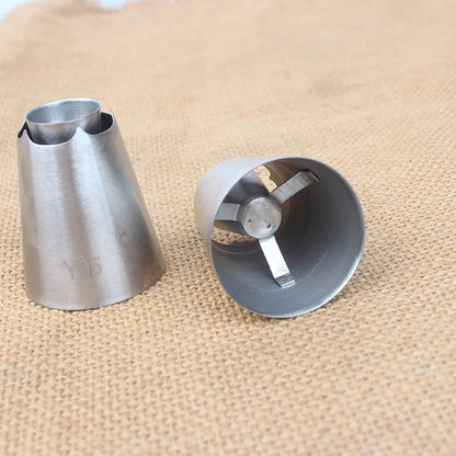 Romia Cookie Nozzles Stainless Steel Russian Nozzles Pastry Tube Icing Piping Tips Cake Cookies Dessert Decor Bake Tool