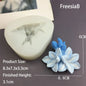 3D Flower Shape Fondant Mold Aromatherapy Candle Silicone Mold Cake Chocolate Decoration Baking Tool Craft Gifts Making Mould