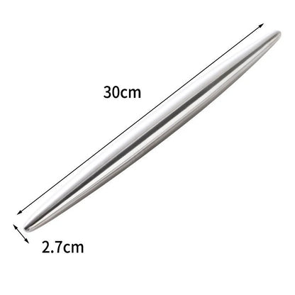 Rolling Pin Stainless Steel 18/24/30cm Kitchen Utensils Dough Bake Pizza Noodles Cookie Dumplings Making Non-stick Baking Tools