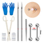 Body Piercing Kit – Surgical Steel Tapers, Needles & Tools for Lip, Nose, Tongue, Cartilage & Navel