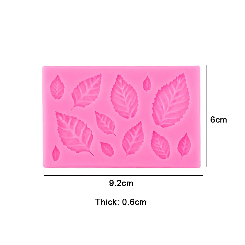 Silicone World DIY Rose Flowers Petal Silicone Mold Cake Baking Decoration Fudge Chocolate Mold Handmade Soap Tools