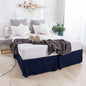 Solid Brushed Bed Skirt Standard Size for Twin Full Queen King Bedroom Beds Cover Non-slip Mattress Cover Bedsheet/ Bedspread