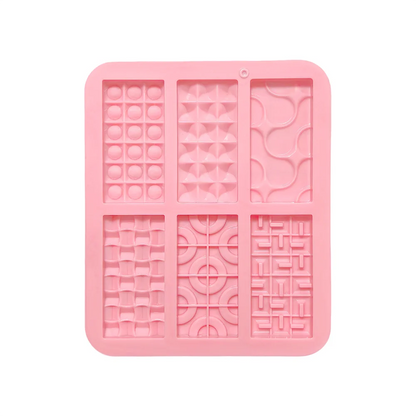 1 creative mini Euler circle baking silicone mold, suitable for DIY chocolate, candy, cookies, ice tray (6-chamber)