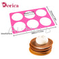 Round Silicone Chablon Mold – Cheese, Chocolate & Cookie Stencil Mat for Cake Decorating