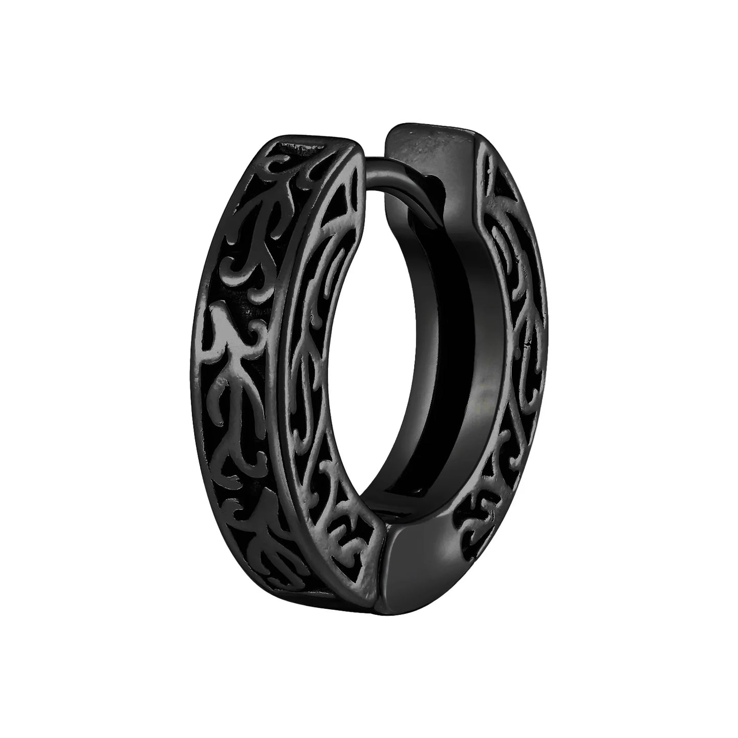 Thick Small Hoop Earrings for Men Teens, Anit Allergy Stainless Steel Huggies Earrings, Unisex Punk Rock Ear Jewelry