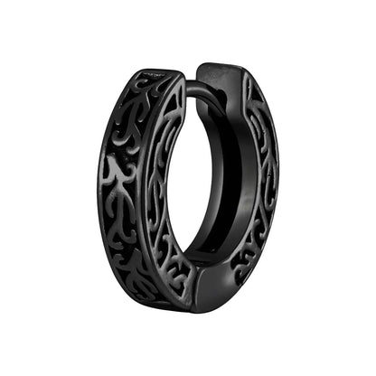 Thick Small Hoop Earrings for Men Teens, Anit Allergy Stainless Steel Huggies Earrings, Unisex Punk Rock Ear Jewelry