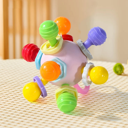 Hand Grip Ball, Teeth-glue, Manhattan Gnawing, and Potable Rattle Sound Toy