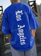 Men’s LOS ANGELES Print T‑Shirt – Loose Fit Short Sleeve