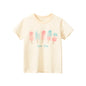 Short Sleeve Children Girl T-shirts Printed 2-8 Years Cotton Toddler Girl Tops Kids Baby Girl Tees Clothes