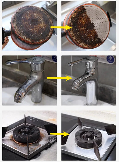 Pan Bottom Cleaning Decontamination Agent Kitchen Blackening Scale Remover Home Polishing Oven Oil Stain Ware Cooktop Spray