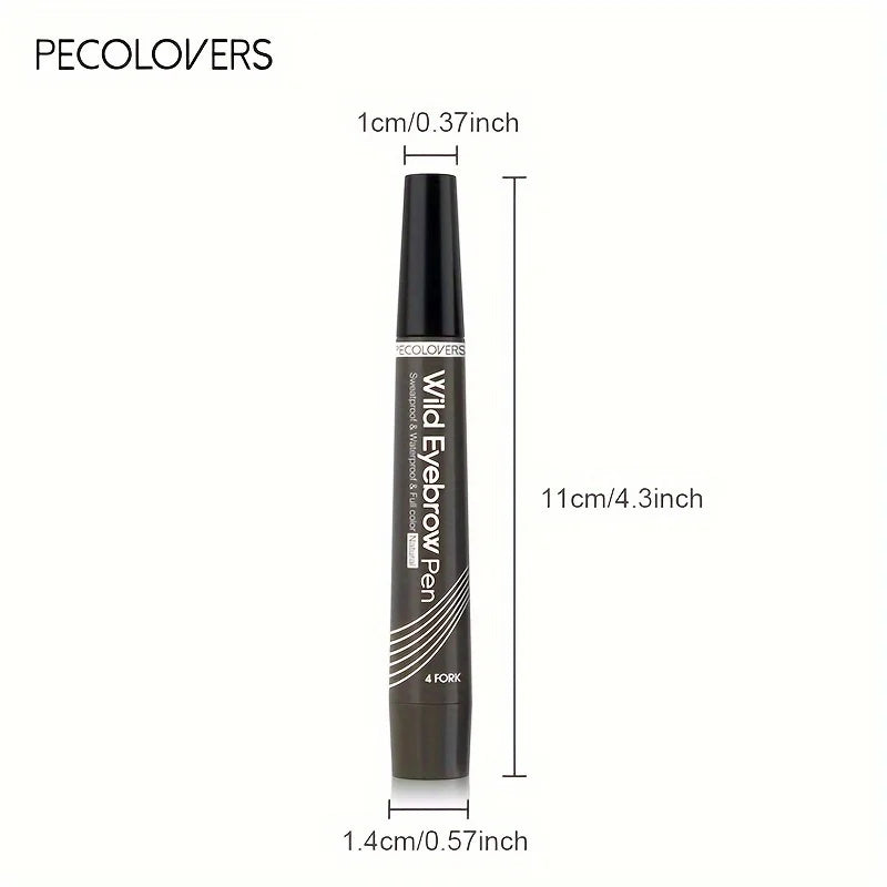 1pc Eyebrow Pencil Waterproof 4 Split Tip 6 Colors