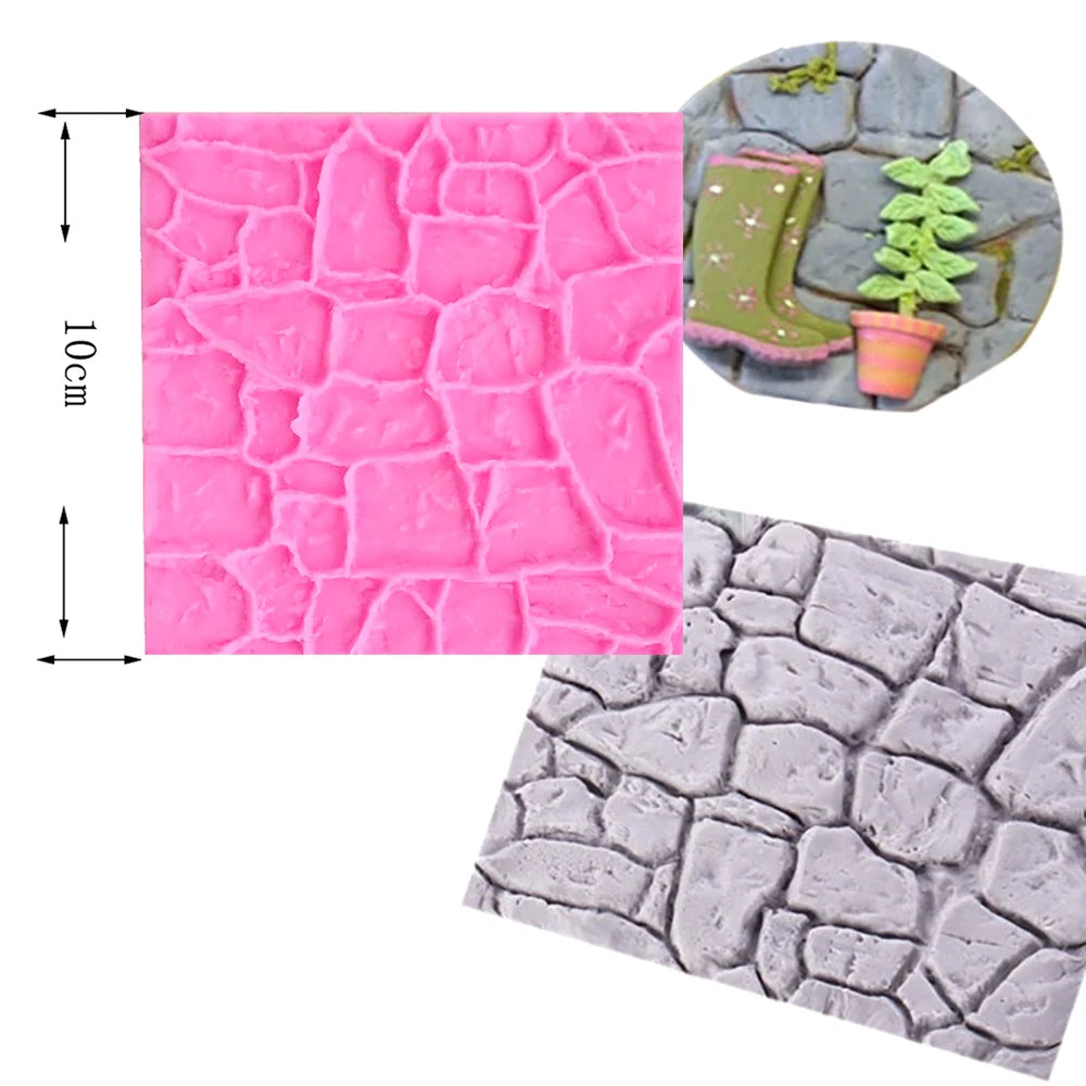 Texture Molding Silicone Molds for Fondant Cake Decorating Molded