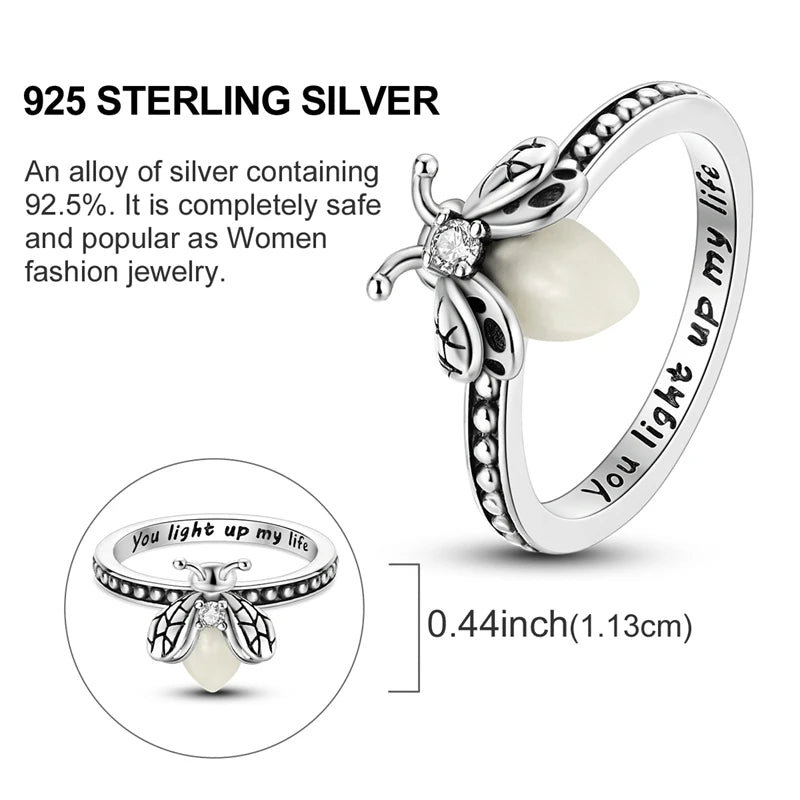 Rings Original 925 Sterling Silver Rings Simple Zircon Heart Ring For Wedding Valentine's Day Women Ring Jewelry Gift