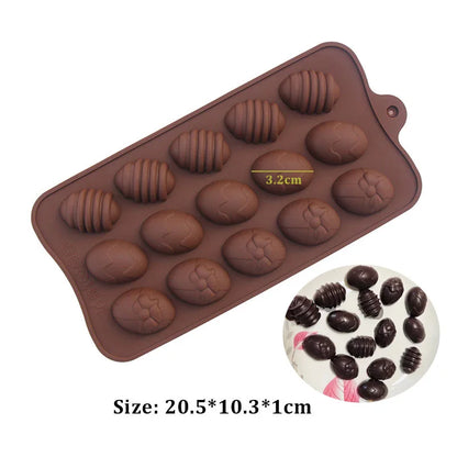 (59-87) Handmade Chocolate Candy Mould Jelly Pudding Ice Mold Insect Rose Heart Shape Silicone Moulds Baking Tool