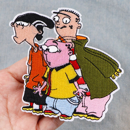 Cute Cartoon Patches For Clothing Funny Patches Appliques Iron on Badges Clothes Stickers DIY Sewing Embroideriy Stripes
