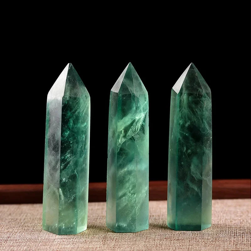Natural Stone and Crystals Point Wand Rose Quartz Amethyst Home Decoration Mineral Stones Crafts