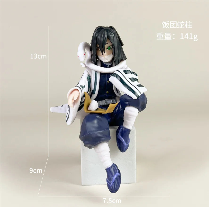 Hot Anime Demon Slayer Sit Eating High Quality Rice Figure All Style Tanjirou Nezuko Kyoujurou Tengen Tokitou Muichirou Figurine