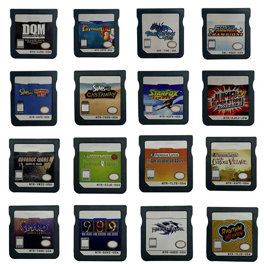 NDS Game Cards - Collection DS NDS 3DS 3DS NDSL Game Cartridges Video Game Handheld Players