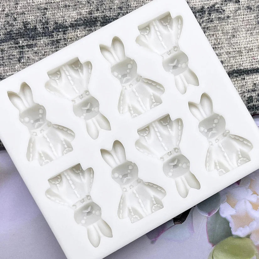 Easter Bunny Silicone Mold Sugarcraft Chocolate Cupcake Baking Mold Fondant Cake Decorating Tools