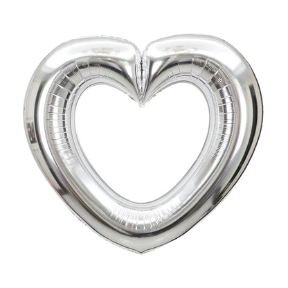 1pc Polychrome 40inch Heart Balloon Large Size Wedding Decor Bride To Be Photobooth Props Balloon Valentine's Day Party Decor