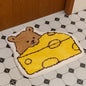 Soft Cartoon Imitation‑Cashmere Floor Mat for Bedroom, Bathroom & Home Décor