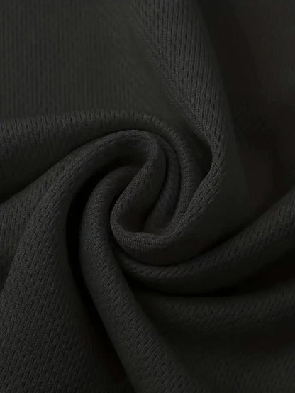 Men's Round Neck T-Shirt 4-Pack Black Ultra-Light Quick Drying Breathable Sweat-Absorbent Shirt Suitable for Fitness Gym and Run