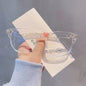 Glasses Fashion Anti-blue Myopia Glasses for Women Men Popular Big Square Glasses College Students Nearsighted TR90 -1.0~-4.0