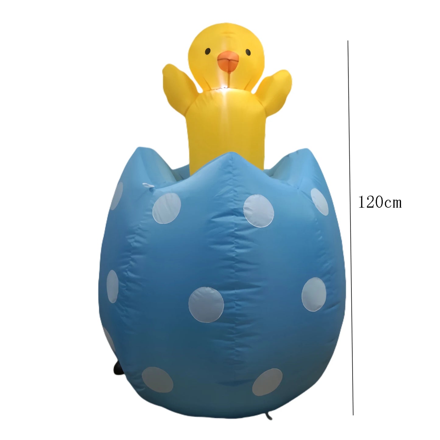 Easter Inflatable Outdoor Toys Easter Bunny Family Eggs Carrot with Build-in LEDs Blow Up Decorations for Party Yard Garden Lawn