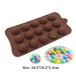 (59-87) Handmade Chocolate Candy Mould Jelly Pudding Ice Mold Insect Rose Heart Shape Silicone Moulds Baking Tool