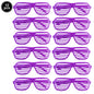 UV Neon Glow Party Hats – Blacklight Fluorescent Plastic Hats for Kids & Adults
