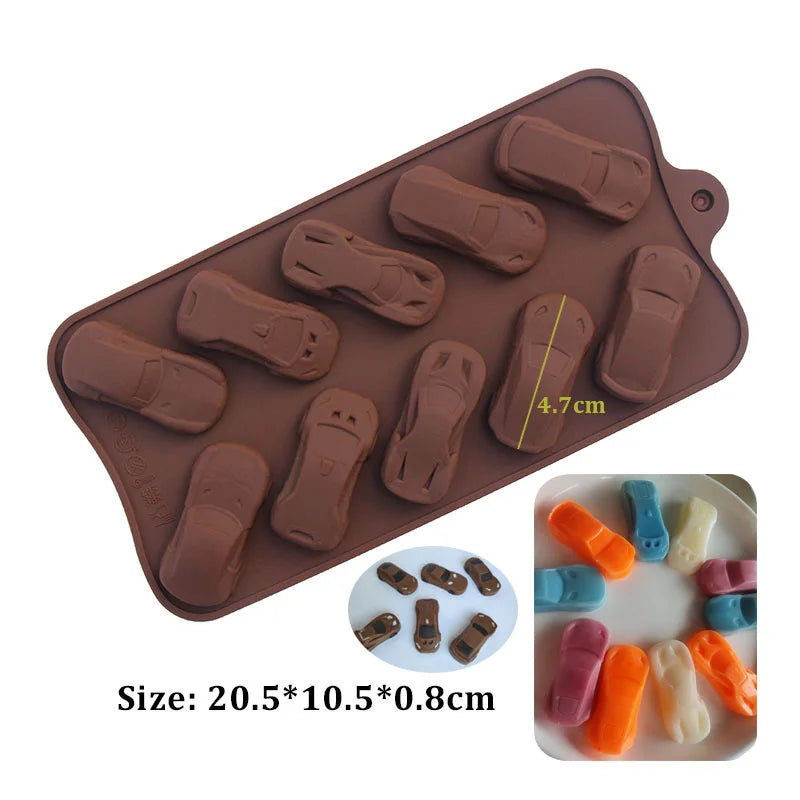 (59-87) Handmade Chocolate Candy Mould Jelly Pudding Ice Mold Insect Rose Heart Shape Silicone Moulds Baking Tool
