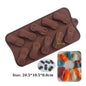 (59-87) Handmade Chocolate Candy Mould Jelly Pudding Ice Mold Insect Rose Heart Shape Silicone Moulds Baking Tool
