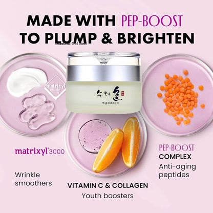 Collagen Anti Aging Face Cream With Peptide Complex Facial Wrinkle Day/Night Cream Face Moisturizer Korean 50g