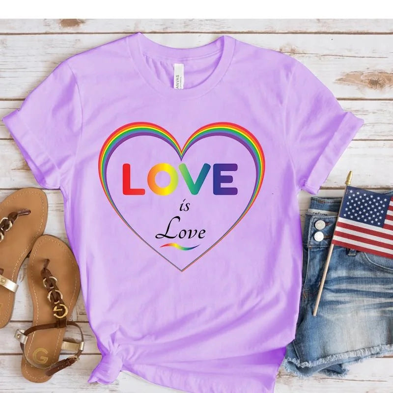 Pride  Love Is Love Printed Women T-shirts