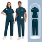 New Unisex Hospital Scrubs Sets Men Medical Uniforms Doctors Nurses Accessories Dental Clinic Salon Workwear Surgical Clothes