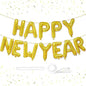 2026 New Year Foil Ballons Happy New Year Letter Banner Garland Party Decorations New Year Wine Bottle Star Round Photo Props