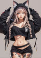 Sexy Cartoon Girl Wall Art Poster Prints Anime Women Modern Canvas Painting Home Decor Picture Living Room Murals Pintura