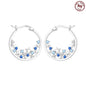 925 Sterling Silver Hoop Earrings Simple Sleeping Cat Earrings For Engagement Wedding Party Birthday Jewelry Gift